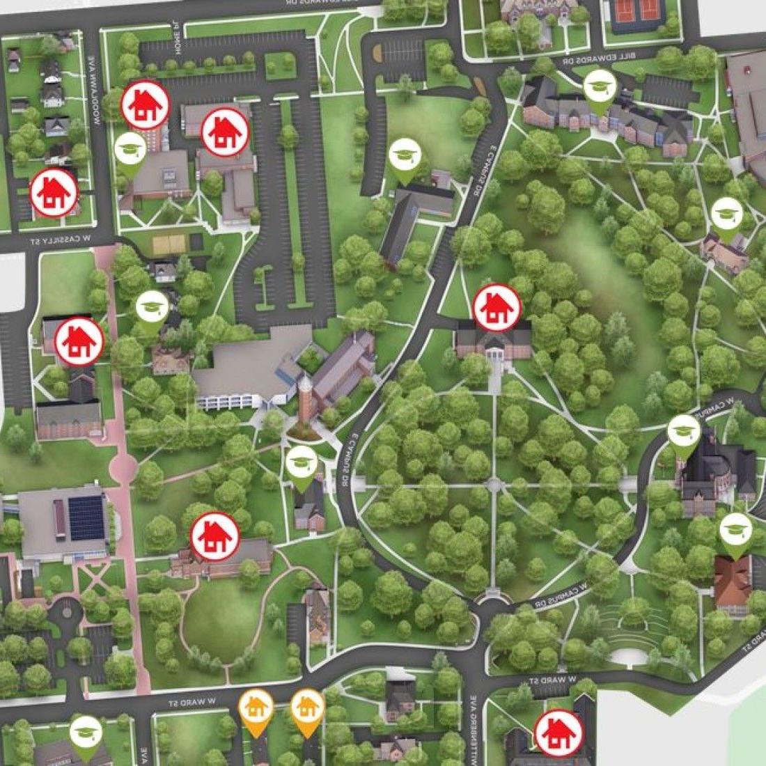 Wittenberg Campus Map Screenshot